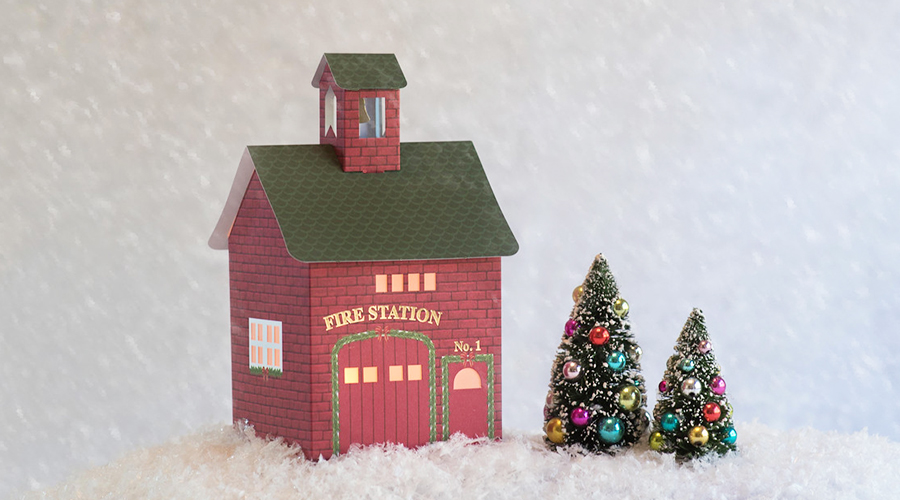 Christmas Village Fire Station