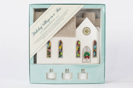 Pop-Up Christmas Village with Gold Glitter in Limited Edition Keepsake Box