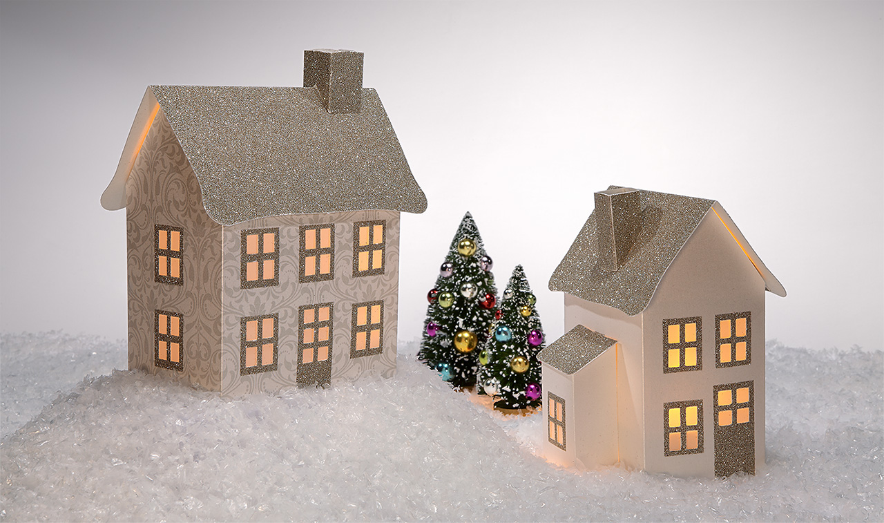 Pop-Up Christmas Village Houses