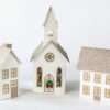 Christmas Village Set of 3 with Lights Pop-Up/Fold Flat to Store