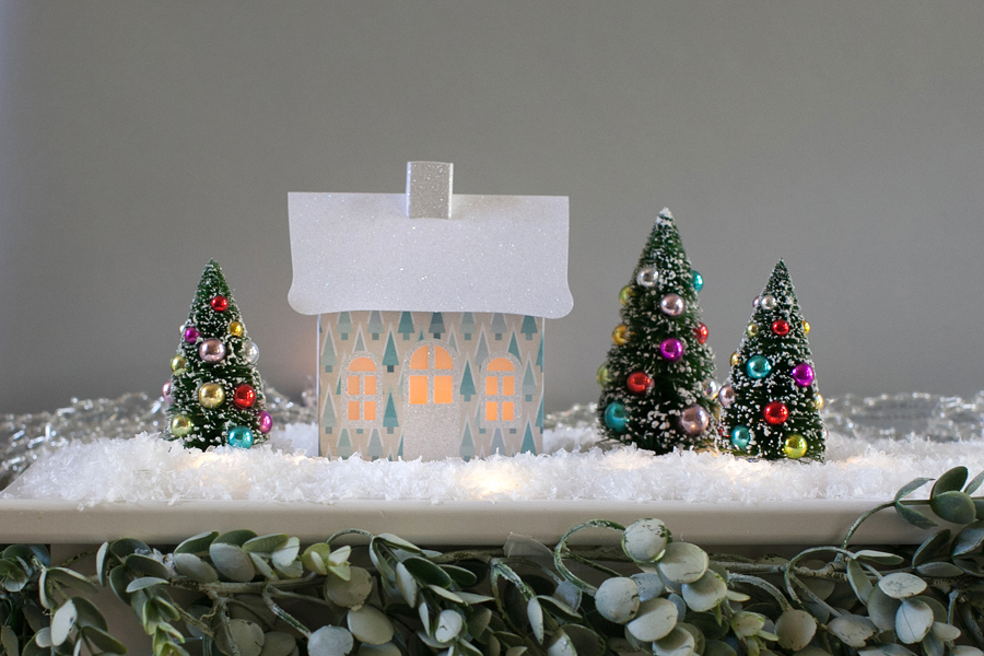 Single-Blue-Frost-Forest-Pop-Up-Holiday-Village-House-on-Mantle.jpg