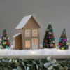 Single gold pop-up holiday village by Dimensional Paperworks