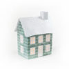 Single-Vintage-Green-Music-Notes-Pop-Up-Holiday-Village-House-White-Background