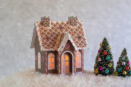 Gingerbread Christmas village house